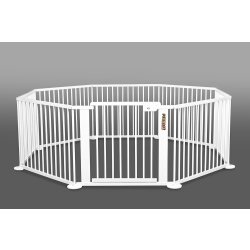 ONE4all 1+7 WHITE  Octogon - XXL Parc / playpen, Solid...