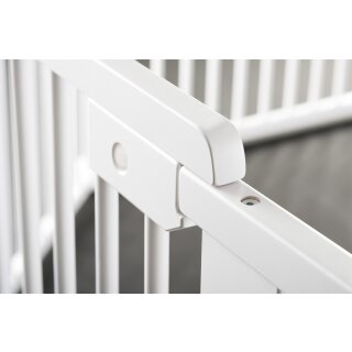 ONE4all 1+1 WHITE &ndash; Safety Gate / Stair Gate / Barrier / Guard