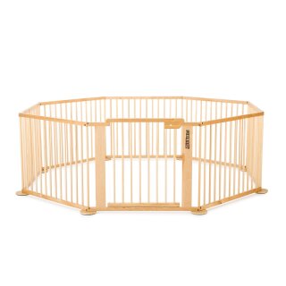 Second choice - ONE4all 1+7 - Octogon - XXL Parc / playpen, Solid Birchwood